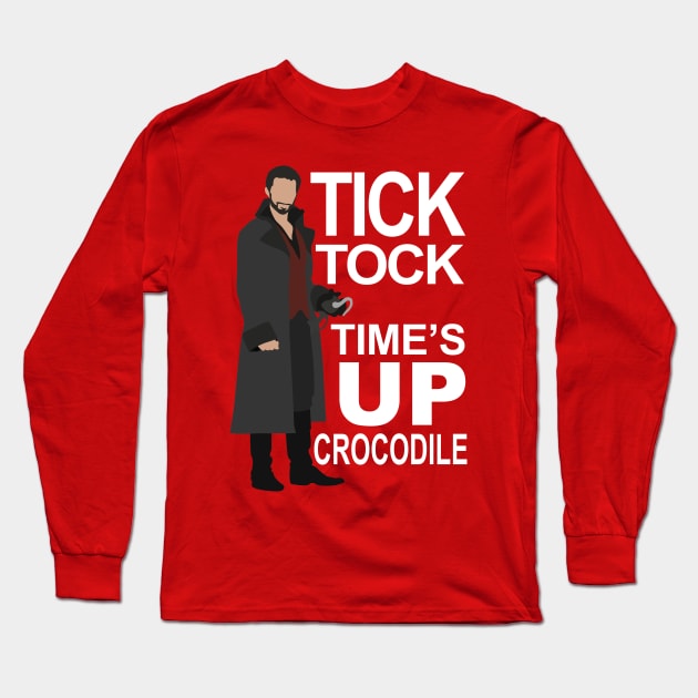 Captain Hook - Tick Tock Long Sleeve T-Shirt by eevylynn